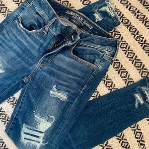 American Eagle Destroyed Skinny Jeans